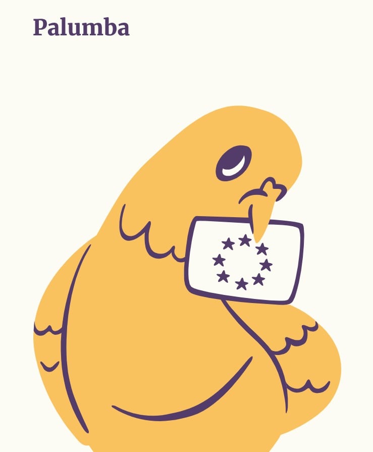 La paloma es el símbolo de la aplicación Palumba